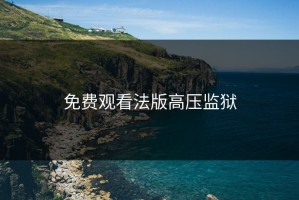 免费观看法版高压监狱