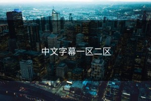 中文字幕一区二区