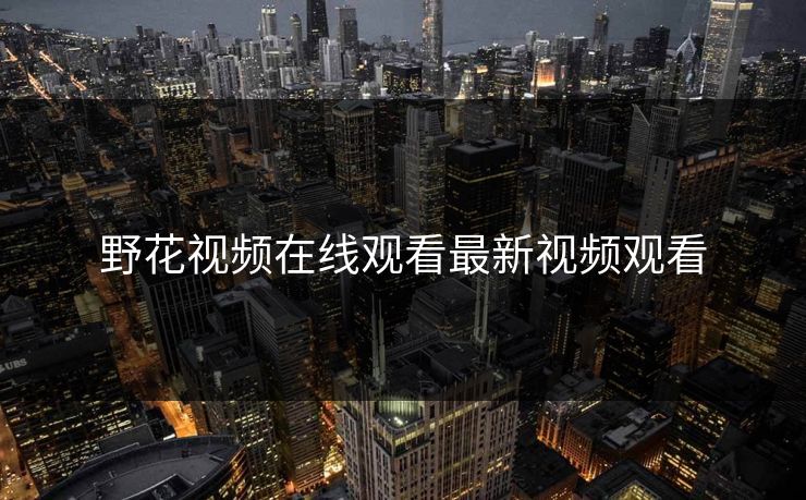野花视频在线观看最新视频观看